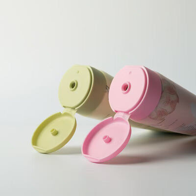 Tube de crème en plastique de diamètre de 50 mm de conception supérieure rabattable utilisé pour l'emballage cosmétique de soins de la peau