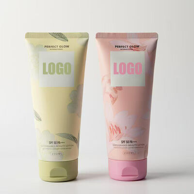 Tube de crème en plastique de diamètre de 50 mm de conception supérieure rabattable utilisé pour l'emballage cosmétique de soins de la peau