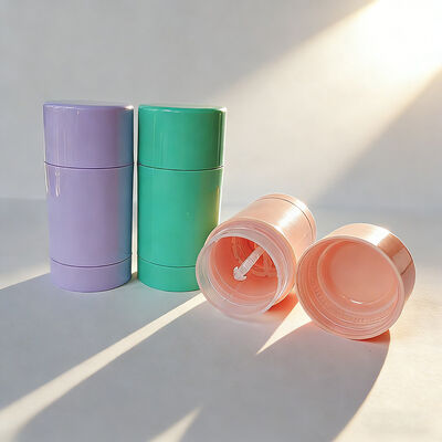 Forme cylindrique 30/50/75/100g Déodorant vide Balsame Stick Acceptez l'impression en différentes couleurs
