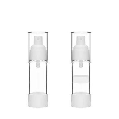 Bouteille de pulvérisation à vide rose claire sans air 15 ml 30 ml 50 ml Rechargeable Mini Cosmétique Pulvérisateur de brouillard fin Portable Voyage vide tonique de soins de la peau Parfum Atomiseur Contenant d'emballage de beauté en plastique