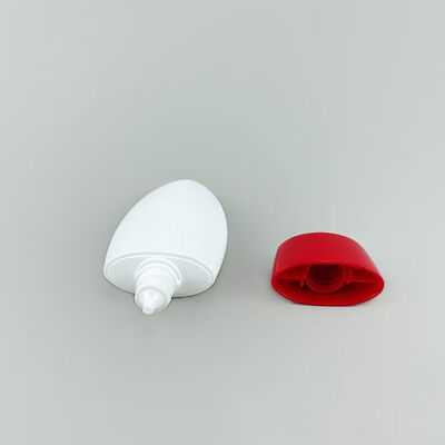Bouteille de déodorant en plastique blanc mat en rouleau en forme d'oeuf ovale Bouteille cosmétique rechargeable pour lotion solaire