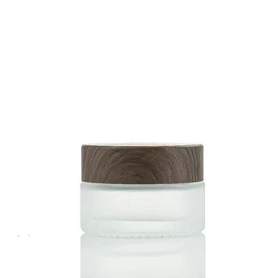 5g 10g 15g 30g 50g Bouteilles vides de crème glacée congelée Cosmétiques en bois naturel Récipients imperméables pour les yeux Crème pour le visage Masque de soins de la peau