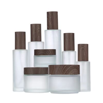 5g 10g 15g 30g 50g Bouteilles vides de crème glacée congelée Cosmétiques en bois naturel Récipients imperméables pour les yeux Crème pour le visage Masque de soins de la peau