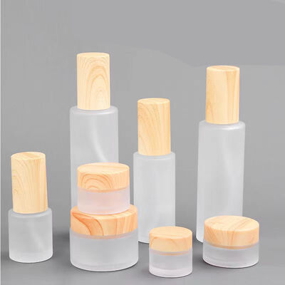 5g 10g 15g 30g 50g Bouteilles vides de crème glacée congelée Cosmétiques en bois naturel Récipients imperméables pour les yeux Crème pour le visage Masque de soins de la peau