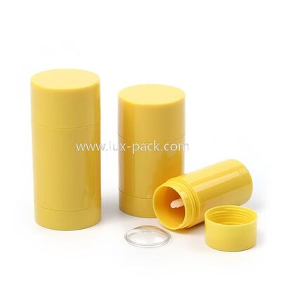 15g 30g 50g 75g PP Plastique Twist Up Deodorant Stick Container Remplaçable Crème solaire Stick Tube Cosmétique Emballage pour le baume corporel