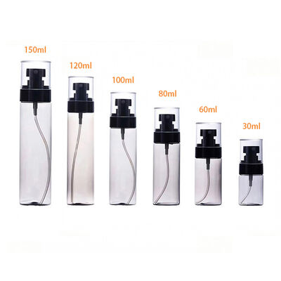 Bouteille de pulvérisation en plastique Transparent Unique, flacon pulvérisateur à brume Fine en PET, 15ml, 30ml, 50ml, 80ml, 100ml, 120ml