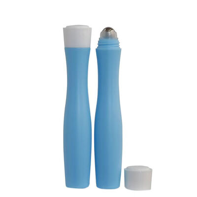 Portable Curved Plastic Stainless Roller Ball Bottle Cosmetic Essential Oil Deodorant Perfume