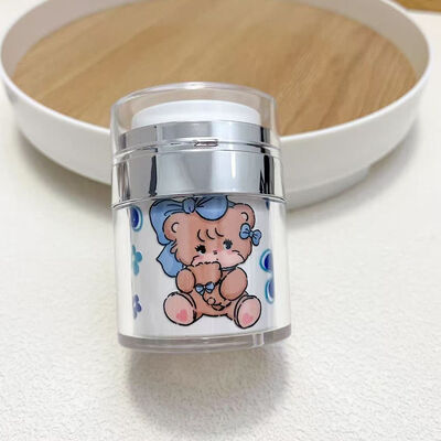 30ml Press Airless Cream Jar Vacuum Pump Cosmetic Container for Face Cream Skincare Packaging
