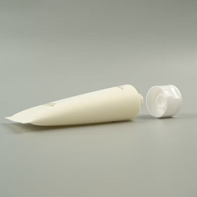 Customized Logo Wheat Straw Plastic Cosmetic Squeeze Tube with Screw Cap for Skincare Packaging