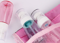 Les bouteilles en plastique cosmétiques roses bleues ont adapté la capacité et les couleurs aux besoins du client