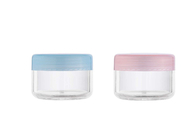 Pot crème en plastique commode de voyage de conteneurs vides portatifs de maquillage