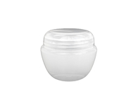 Pot crème privé d'air de conteneurs vides blancs compacts de maquillage anticorrosion