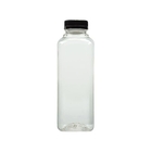 bouteille en plastique de boisson de l'ANIMAL FAMILIER 16oz carré vide avec le chapeau transparent