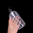 Bouteille en plastique cosmétique de pompe de lotion pour le shampooing 100ml 250ml 500ml transparent