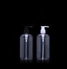 Bouteille en plastique cosmétique de pompe de lotion pour le shampooing 100ml 250ml 500ml transparent