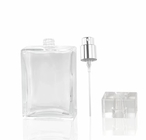 pulvérisateur en verre de pompe de bouteille de parfum de la place 100ml transparente