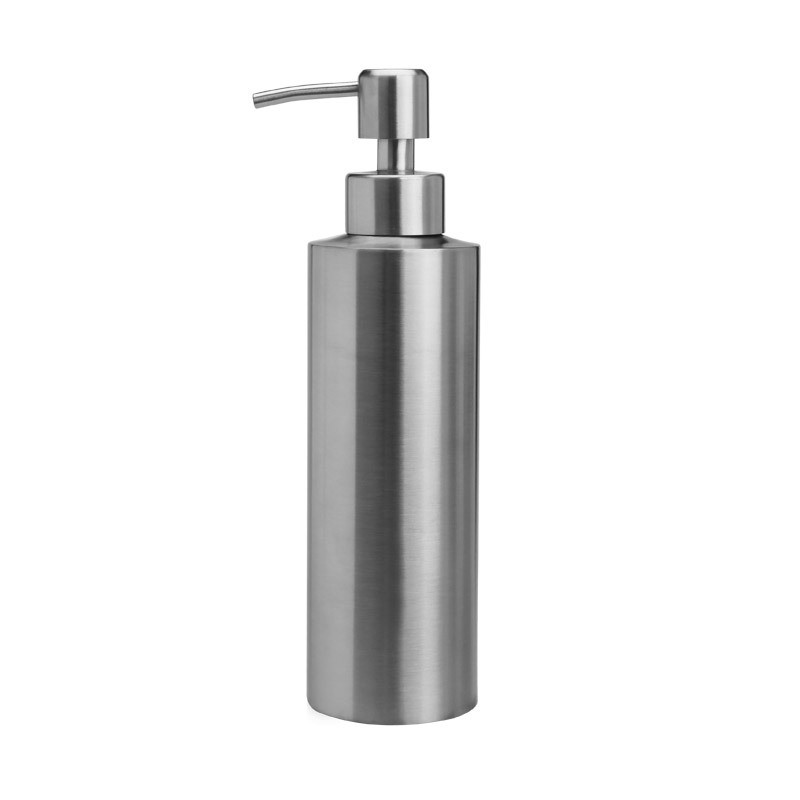 Bouteille en aluminium 350ml de pompe de lotion d'acier inoxydable en métal de preuve de rouille pour le shampooing de savon liquide
