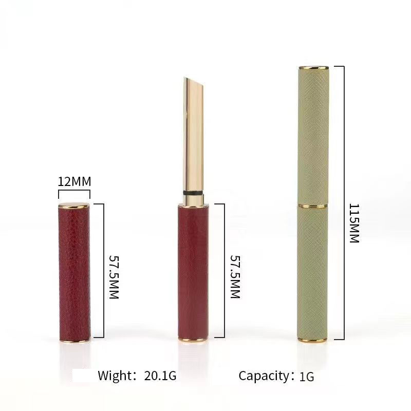 Blush à haute brillance 5 ml de capacité tube en plastique cylindrique avec tête de pinceau