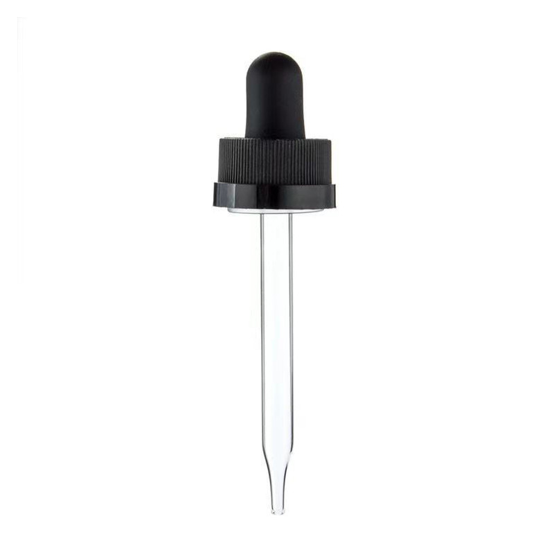 18 mm 20 mm 24 mm Pp plastique à côtes gouttelettes en verre pour les soins de la peau