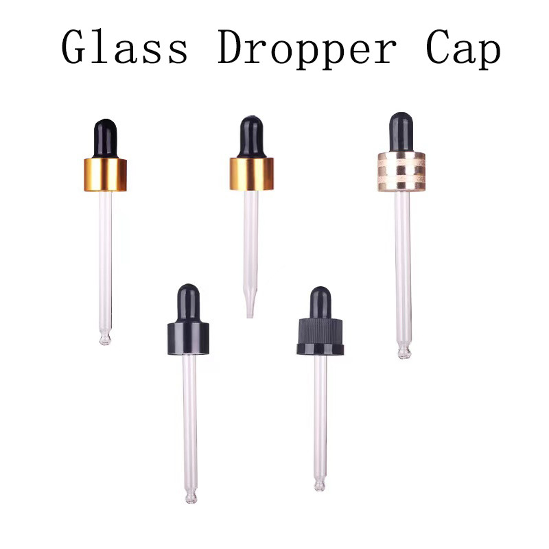 18mm 20mm 24mm or argent fermeture gouttière en verre pour la bouteille d'huile essentielle