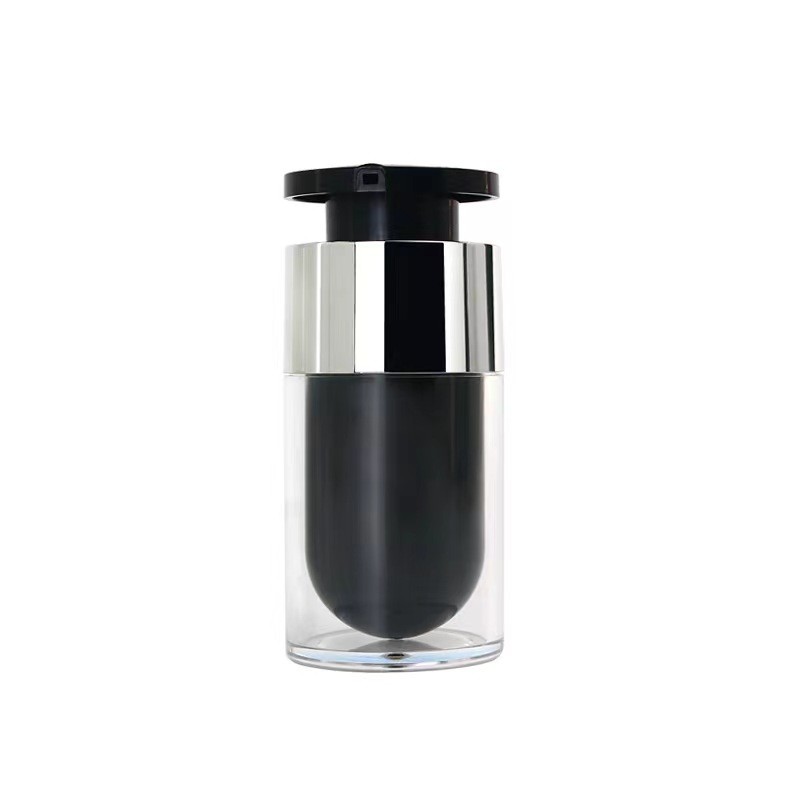 100 ml de récipient en verre liquide en acrylique en forme de cœur avec couvercle