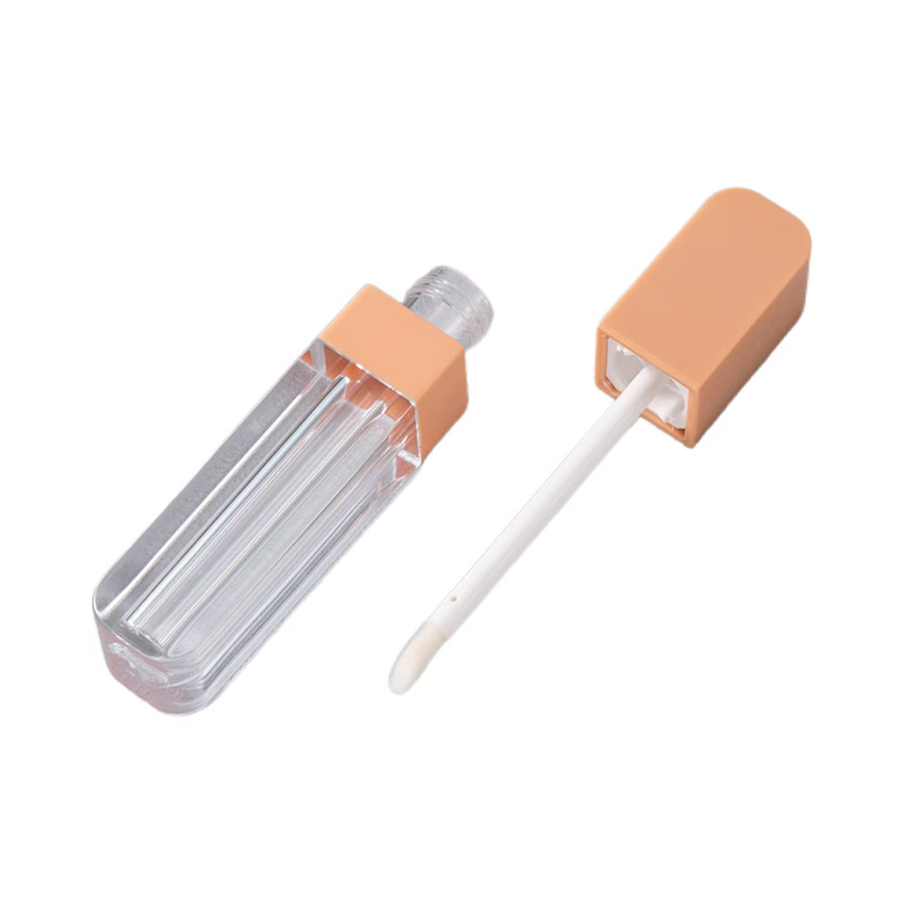 Matériau métallique de type 3G tube de rouge à lèvres à bouche vide à cloison de caoutchouc à vis de fermeture tube de baume à lèvres en plastique pour récipient cosmétique