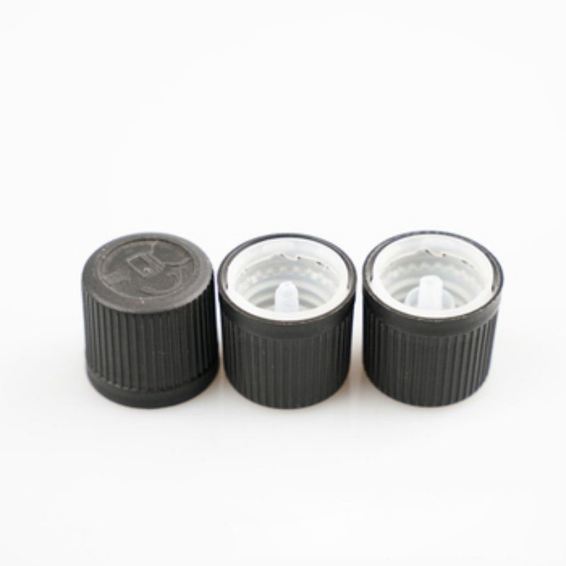 20 mm 24 mm 28 mm Noir à nervures lisse en plastique à vis à capuche joints par induction ou joints sensibles à la pression