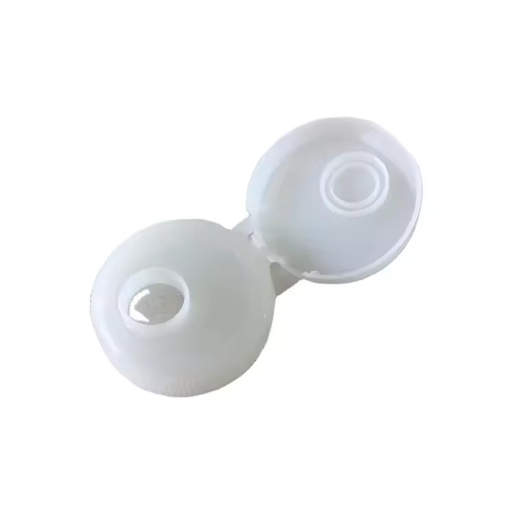 Bouteille de shampooing à vis Couvercle en plastique transparent avec plaque d'aluminium lisse
