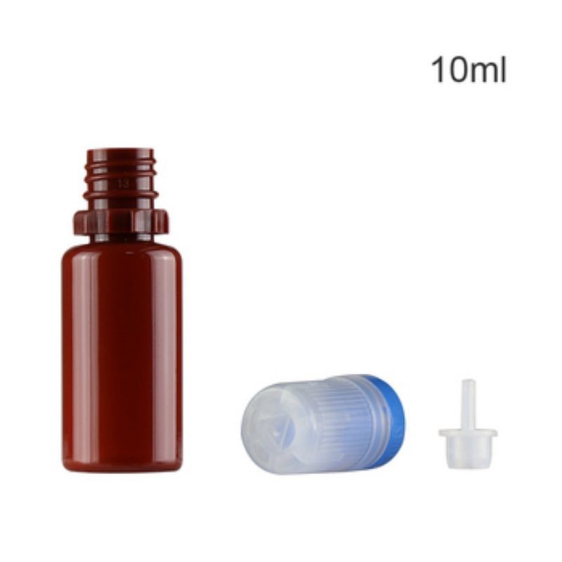 Bouteille liquide en plastique noir clair avec capuchon anti-tamper