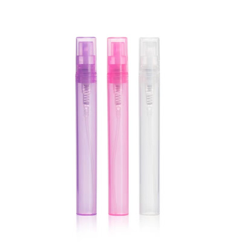 Bouteille d'échantillon en verre de parfum à pulvérisation miniature transparente de 10 ml avec pompe à pulvérisation en plastique imperméable Oui