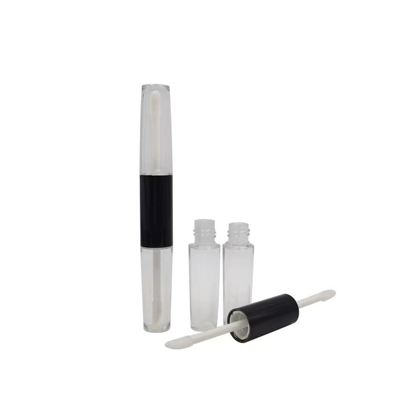 Matériau plastique Tuyau de rouge à lèvres personnalisé 10 ml pour la crème liquide Contenant carré emballage cosmétique