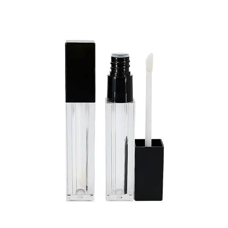 Tuyaux de rouge à lèvres à bouche ronde vierge 4g personnalisés avec fermeture à vis de joint en caoutchouc Tuyaux de baume à lèvres en plastique pour emballage de récipients cosmétiques