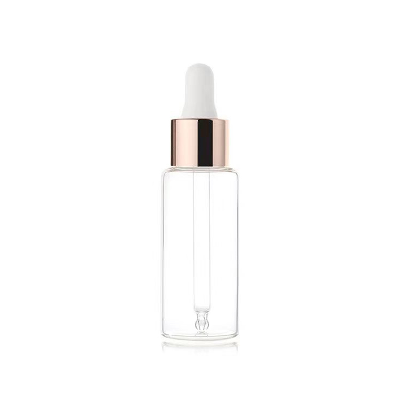 Flacon d'huile essentielle en verre transparent vide 5ml 10ml 15ml 20ml 30ml 50ml 100ml