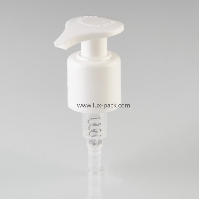 2Impression à écran 4mm 28mm Tête personnalisée pompe à lotion en plastique de qualité stable