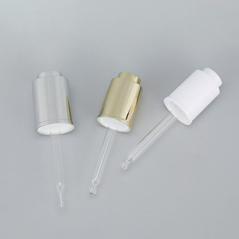 18 mm 24 mm gouttelier en plastique de type press-down pour bouteille d'huile essentielle