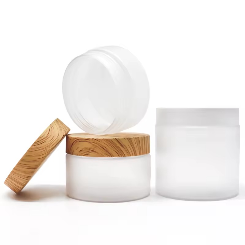 30 ml 50 ml 100 ml 200 ml Bouteille de crème en verre cosmétique claire vide