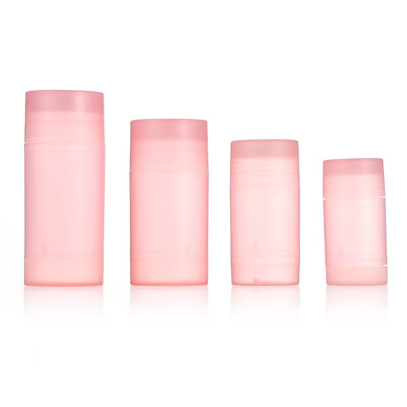 Forme ronde 35g 50g 75g PP Double coque Parfum corporel Déodorant Balsame Bâton Récipient