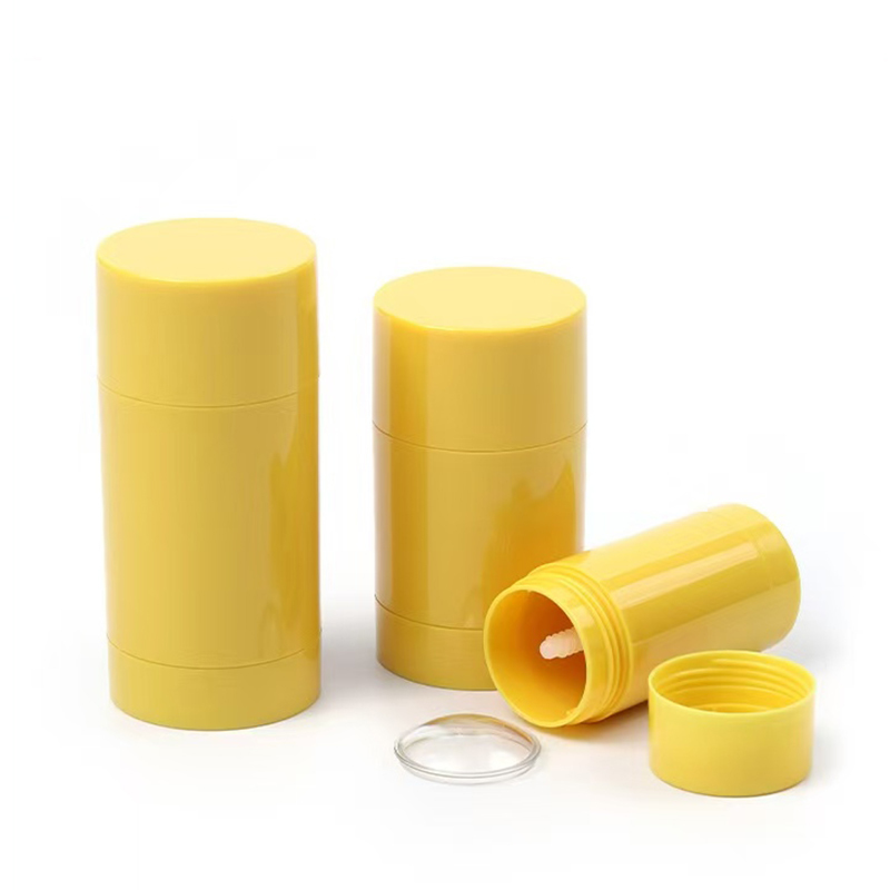 Nouvelle apparence 15g 30g 50g 75g 100g AS Plastique cylindre corps parfum déodorant vide baume