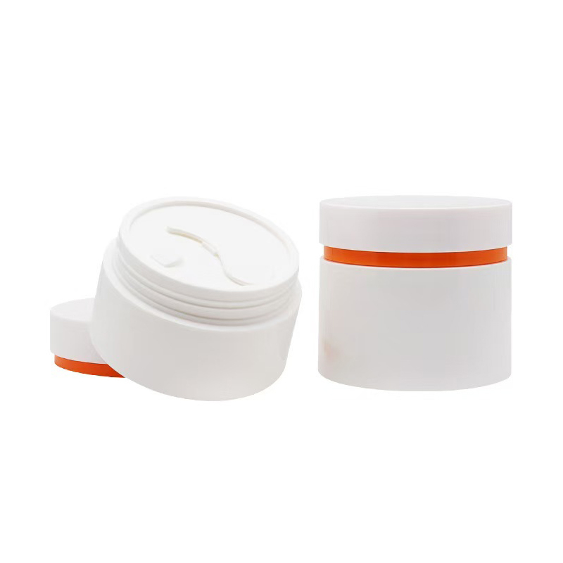 Pot à crème en plastique PP double couche 10 ml, 30 ml, 50 ml, 75 ml avec doublures intérieures pour crème pour le visage et les soins de la peau