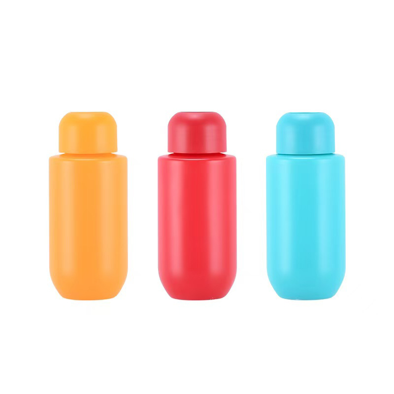 Disque de surface mat recyclable à capuche supérieure contenant de la lotion et de la crème emballage cosmétique bouteille HDPE pour soins personnels