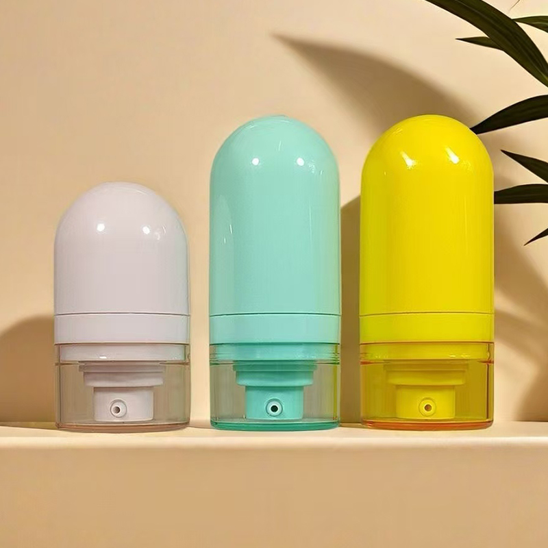 15 ml 30 ml 50 ml plastique ABS emballage cosmétique de luxe concealer fondation lotion bouteille de pompe sans air avec bouchon clair sprayer de brouillard tête de pompe à crème à l'envers sous vide pressé