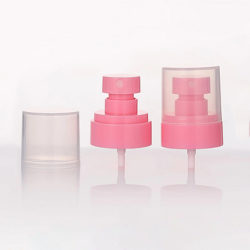 Pulvérisateur à pompe en plastique à demi-couverture de 24 mm, brume blanche avec un capuchon transparent, un grand capuchon pour une application liquide