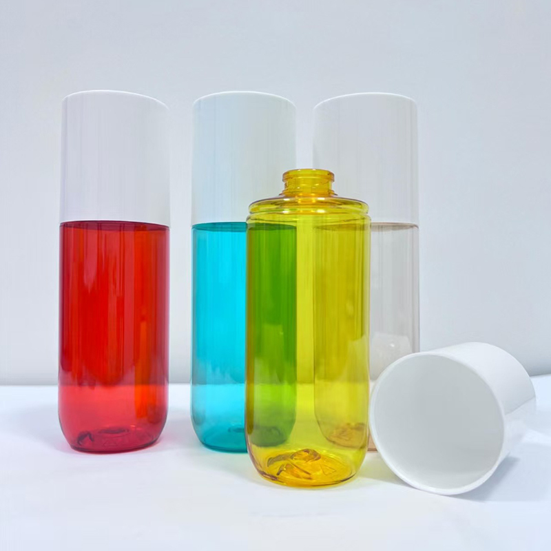 Flacon distributeur cosmétique rechargeable 150 ml, goulot 20 mm, en PET pour après-shampoing, lotion, soin de la peau