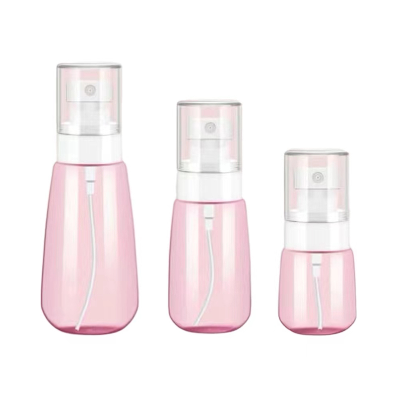 30/60/100ML Distributeur cosmétique rechargeable haut de gamme Spray de brouillard en PET Bouteille de lotion de conditionnement désinfectant pour les mains