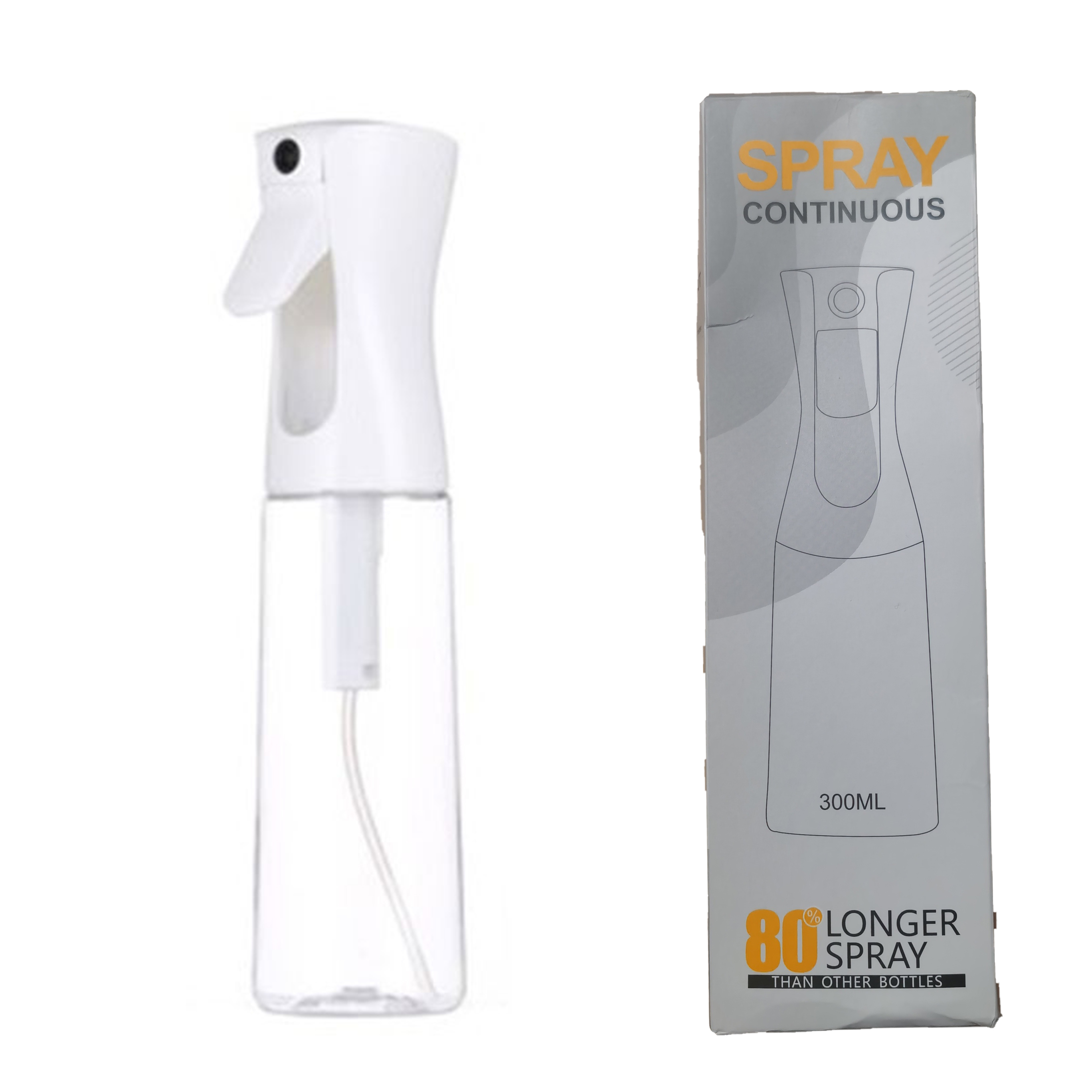 200ml 300ml 500ml Vaporisateur à brume fine continue, toute couleur, bouteille pulvérisateur en PET, vaporisateur continu pour coiffure