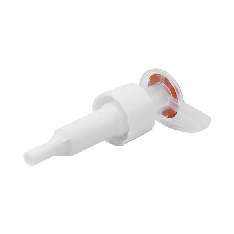 Pompe distributrice de lotion à tête en forme de Q 24/410 28/410 utilisée pour les emballages de soins de la peau
