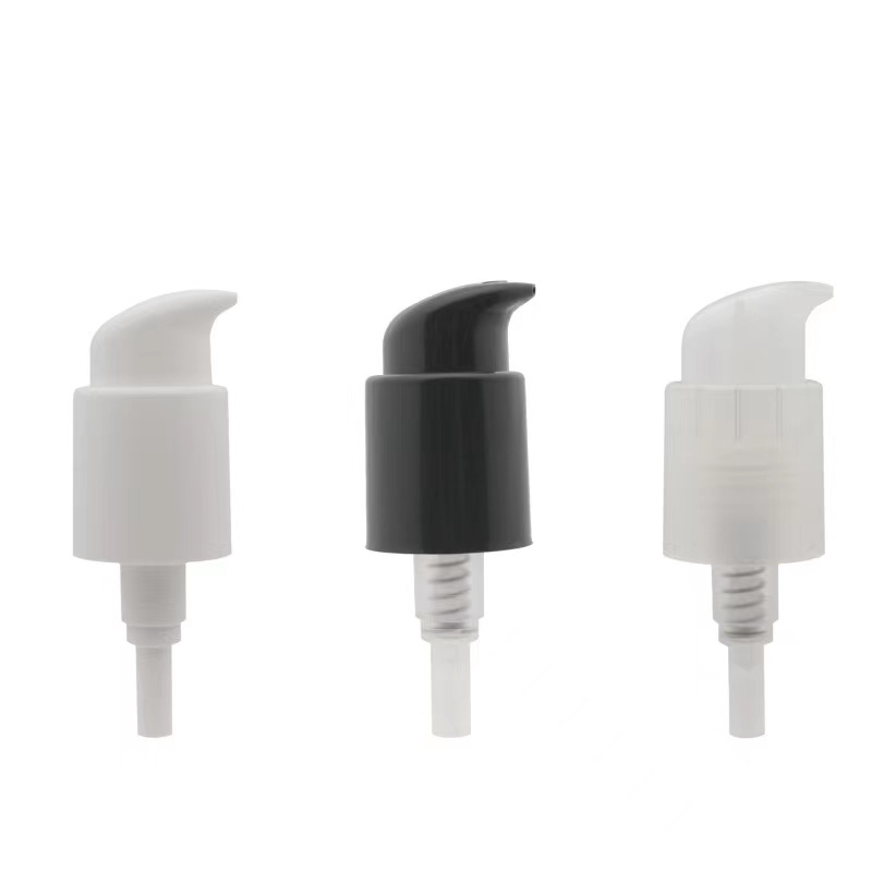 Pompe distributrice de Lotion en plastique, serrure rotative, pompe à crème cosmétique pour soins de la peau, bouteille de nettoyage, 18/410