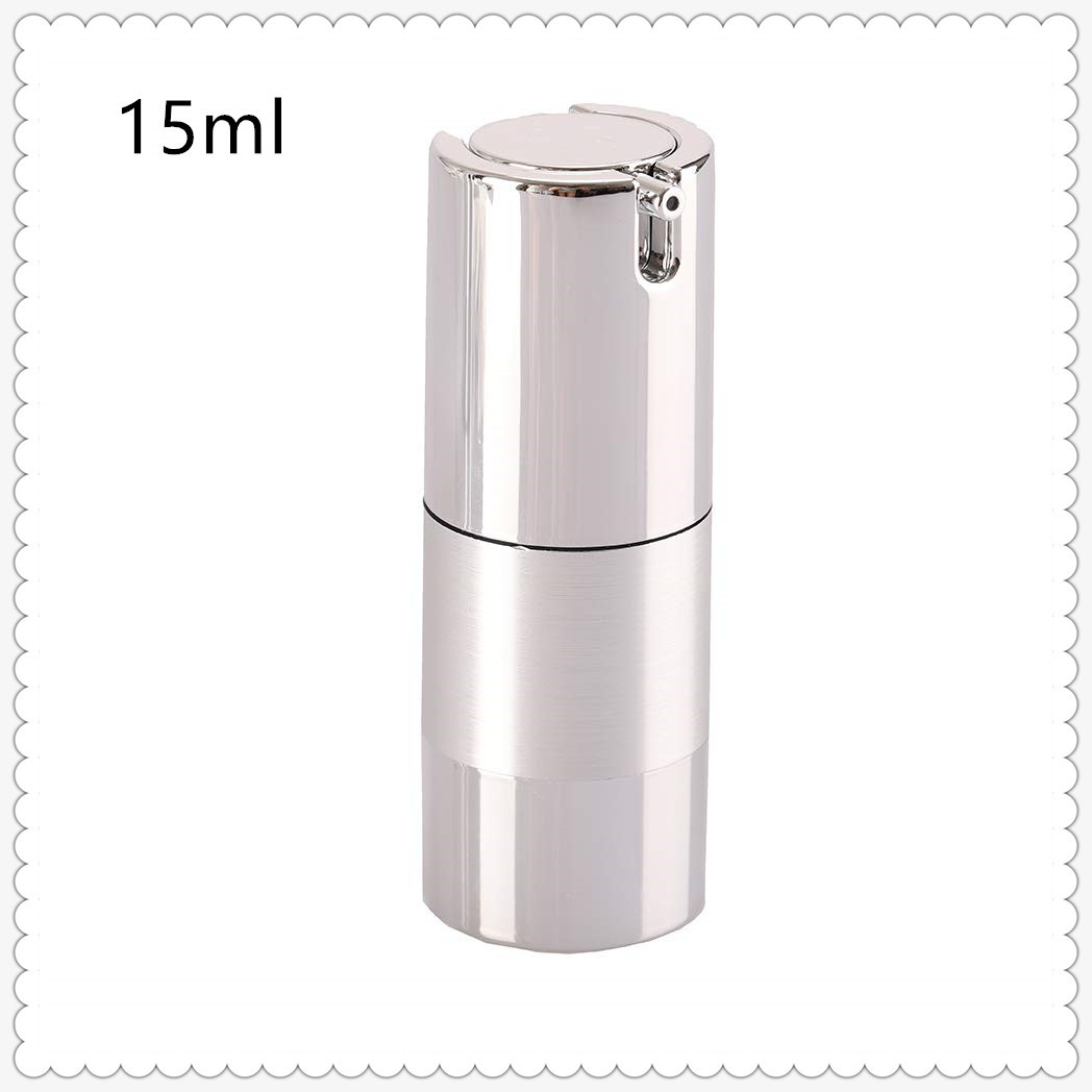 Flacon cosmétique sous vide à pompe sans air en plastique personnalisé de 15 ml, 30 ml, 50 ml, anti-fuite, distribution contrôlée, emballage pour crème et lotion