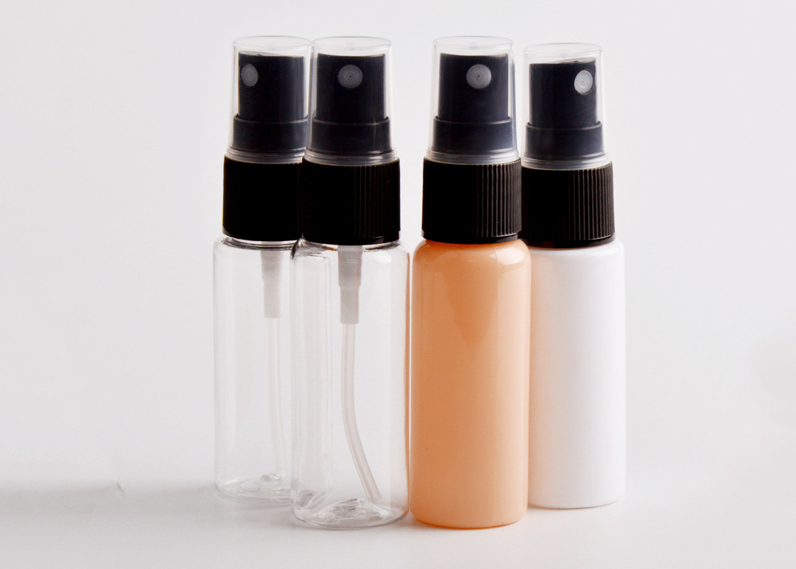 Taille cosmétique en plastique colorée de voyage des bouteilles 20ml de jet vide pour le parfum