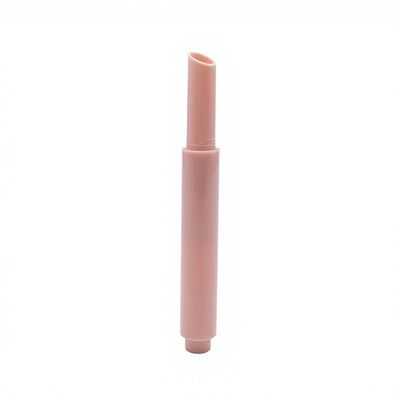 Tuyau de rouge à lèvres oblique poussé 2,4 g plastique brillant vide en angle récipient de baume à lèvres emballage cosmétique des lèvres